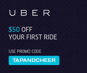 Tap Cheer & Give Uber